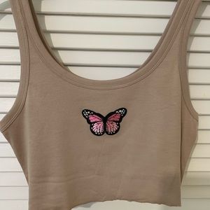 Butterfly crop top